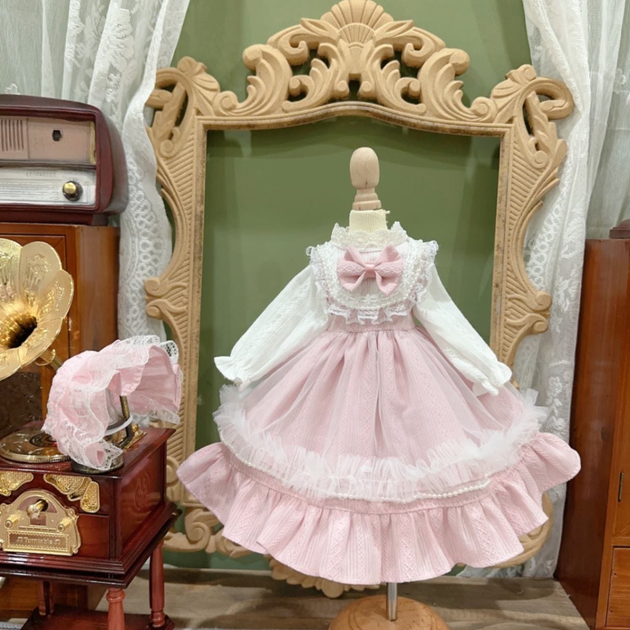 AF10286【Xmya】1/3Blythe,SD/DD,MSD,幼SD洋服2点セット