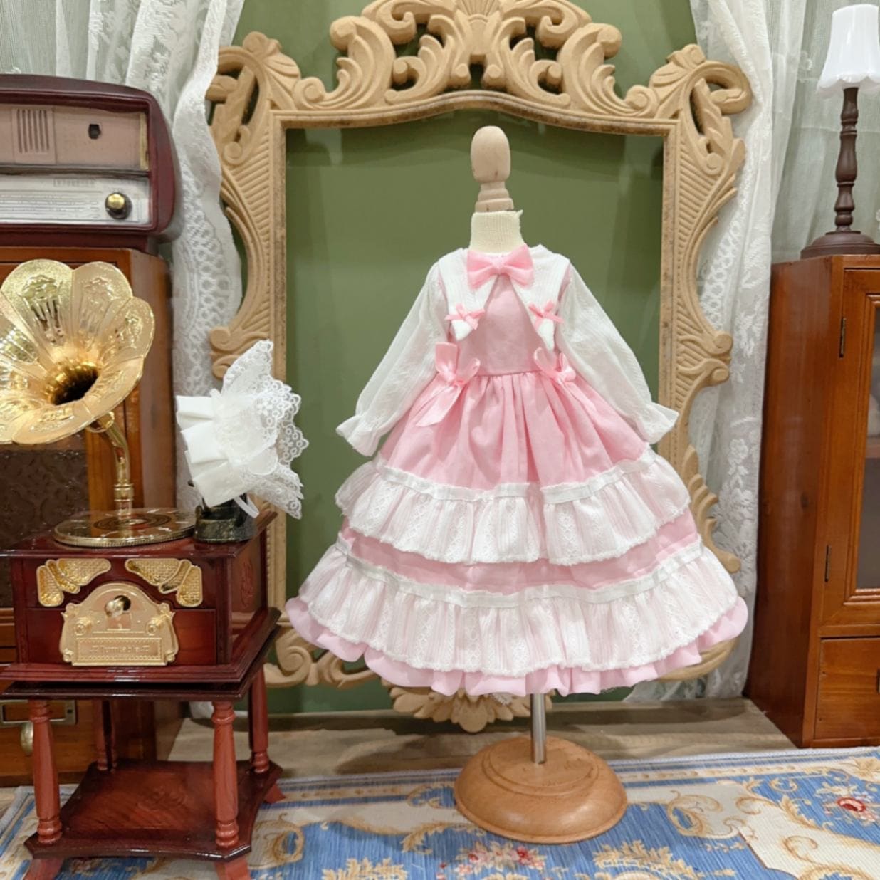 AF10287【Xmya】1/3Blythe,SD/DD,MSD,幼SD洋服2点セット