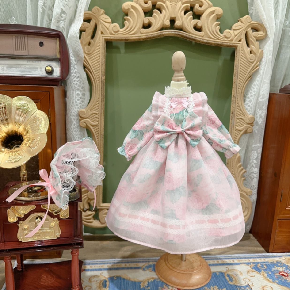 AF10289【Xmya】1/3Blythe,SD/DD,MSD,幼SD洋服2点セット