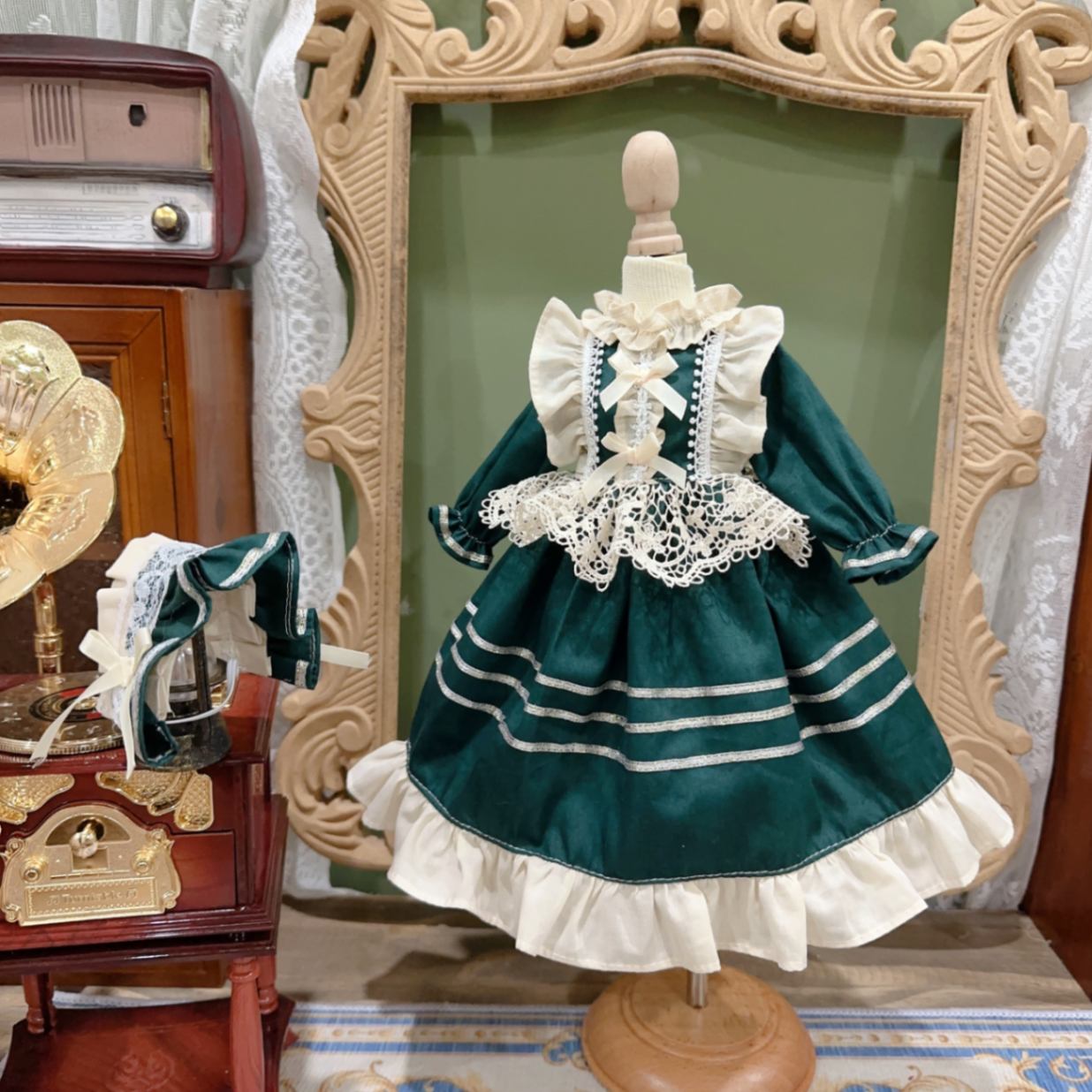 AF10291【Xmya】1/3Blythe,SD/DD,MSD,幼SD洋服2点セット