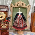 AF10295【Xmya】Blythe,SD/DD,MSD,幼SD洋服2点セット|ドレス|◆ドール洋服（種類別）