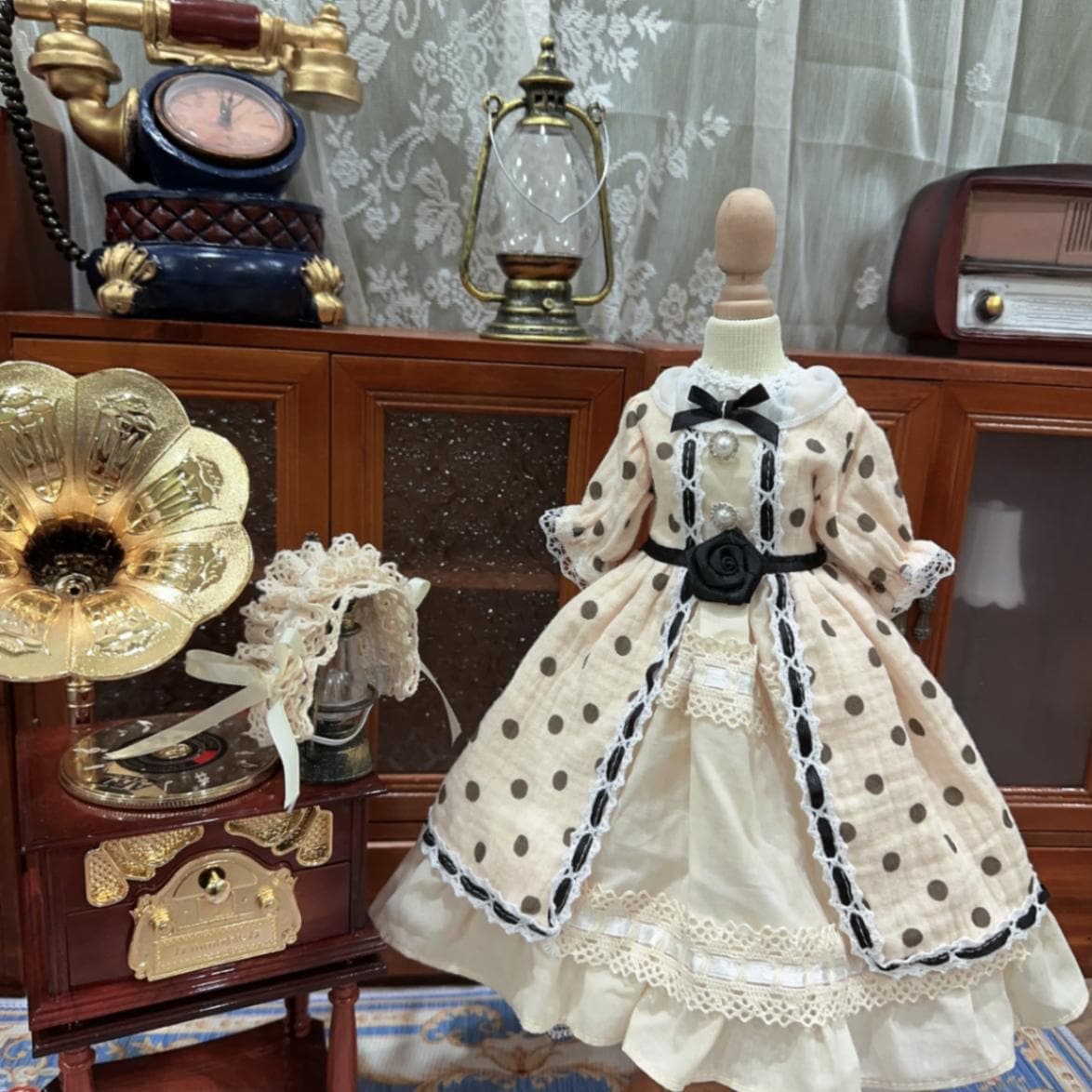 AF10297【Xmya】1/3Blythe,SD/DD,MSD,幼SD洋服2点セット