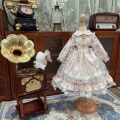 AF10313【Xmya】Blythe,SD/DD,MSD,幼SD洋服2点セット|ドレス|◆ドール洋服（種類別）