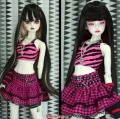 AF10330【MOMO】SD/DD，MSD/MDDド-ル用洋服5点セット|女の子カジュアル服|◆ドール洋服（種類別）