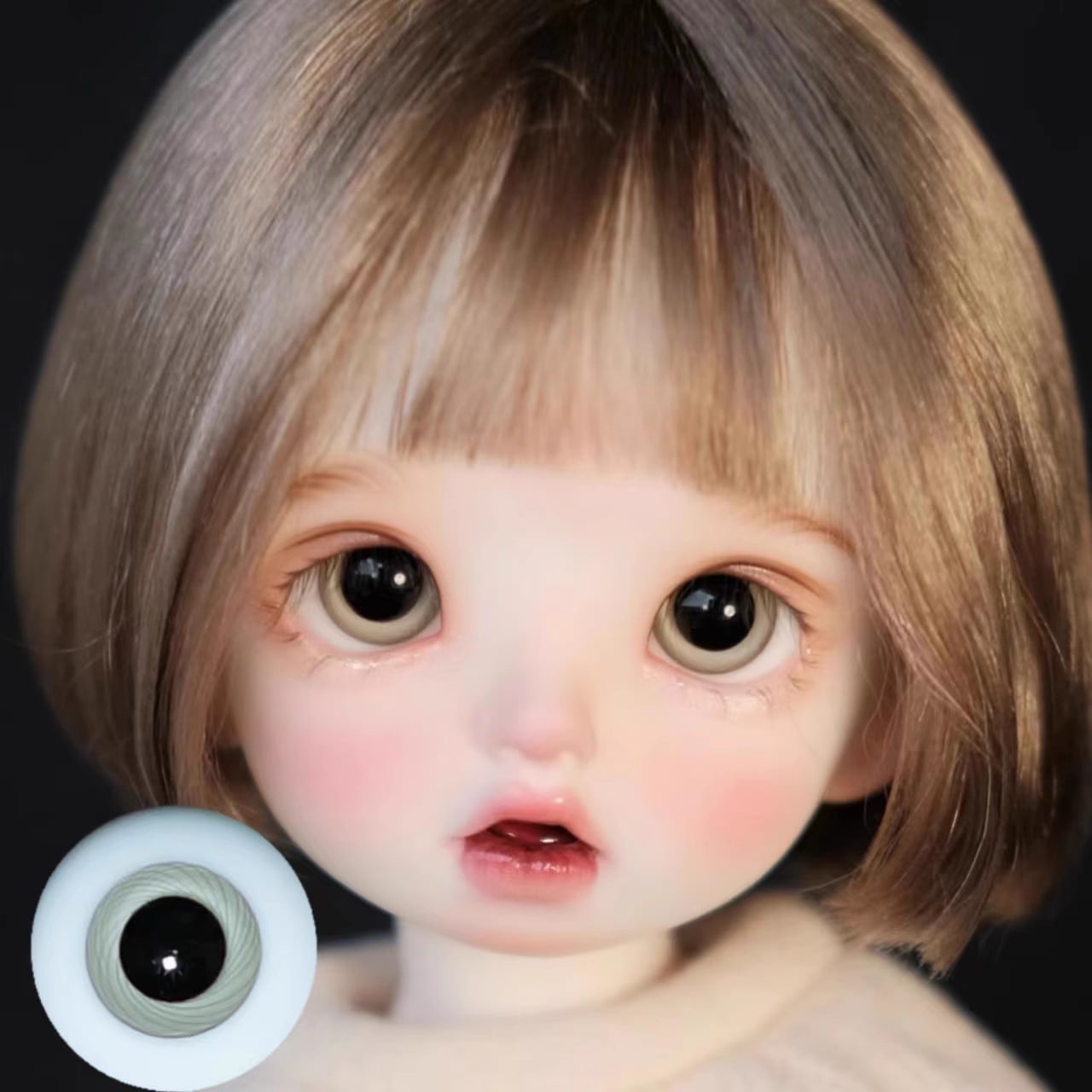 EYER413【xkm】ドール用グラスアイ小瞳16ｍｍ