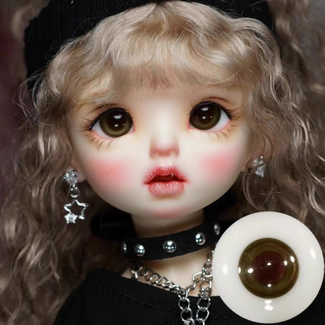 EYER414【xkm】ドール用グラスアイ12~18ｍｍ