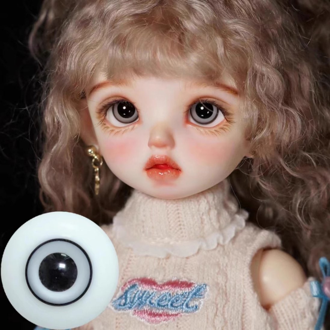 EYER420【xkm】ドール用グラスアイ12~18ｍｍ