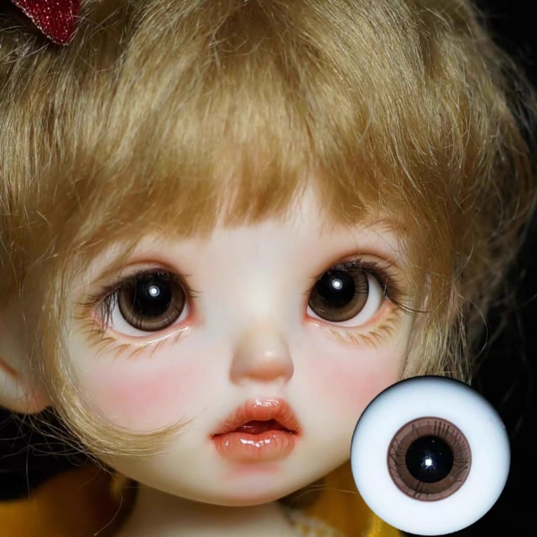 EYER425【xkm】ドール用グラスアイ12~18ｍｍ
