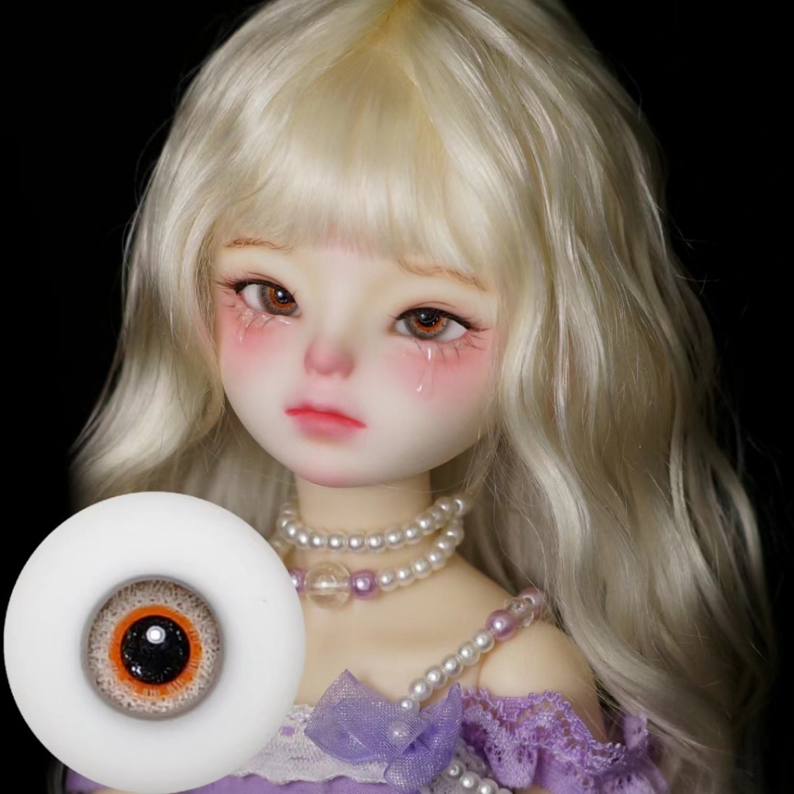 EYER483【xkm】ドール用グラスアイ小瞳14~16ｍｍ