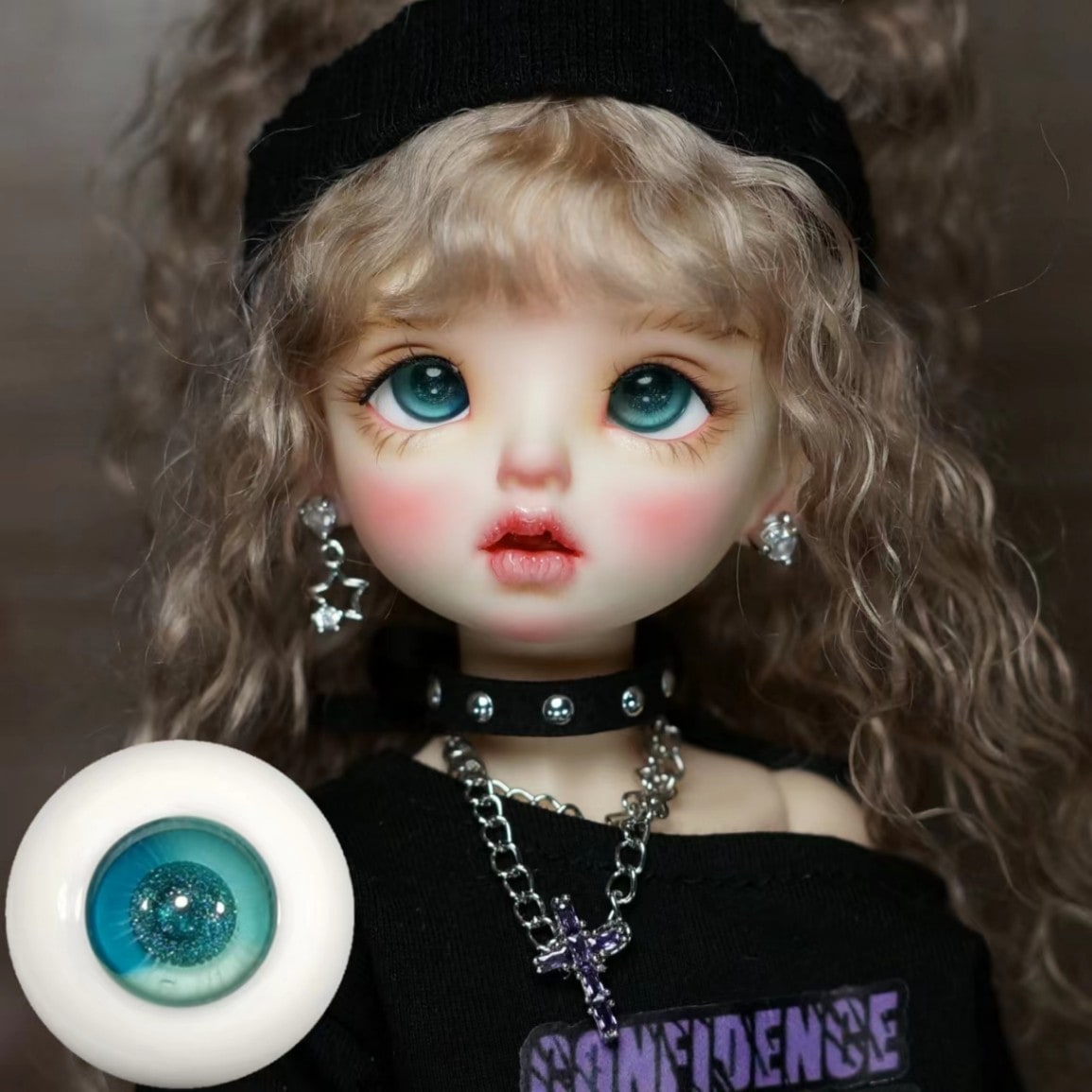 EYER490【xkm】ドール用グラスアイ12~18ｍｍ