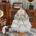 AF10334【Xmya】Blythe,SD/DD,MSD,幼SD洋服2点セット|ドレス|◆ドール洋服（種類別）