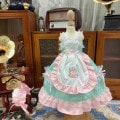 AF10344【Xmya】Blythe,SD/DD,MSD,幼SD洋服2点セット|ドレス|◆ドール洋服（種類別）