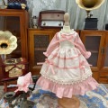 AF10346【Xmya】Blythe,SD/DD,MSD,幼SD洋服2点セット|ドレス|◆ドール洋服（種類別）