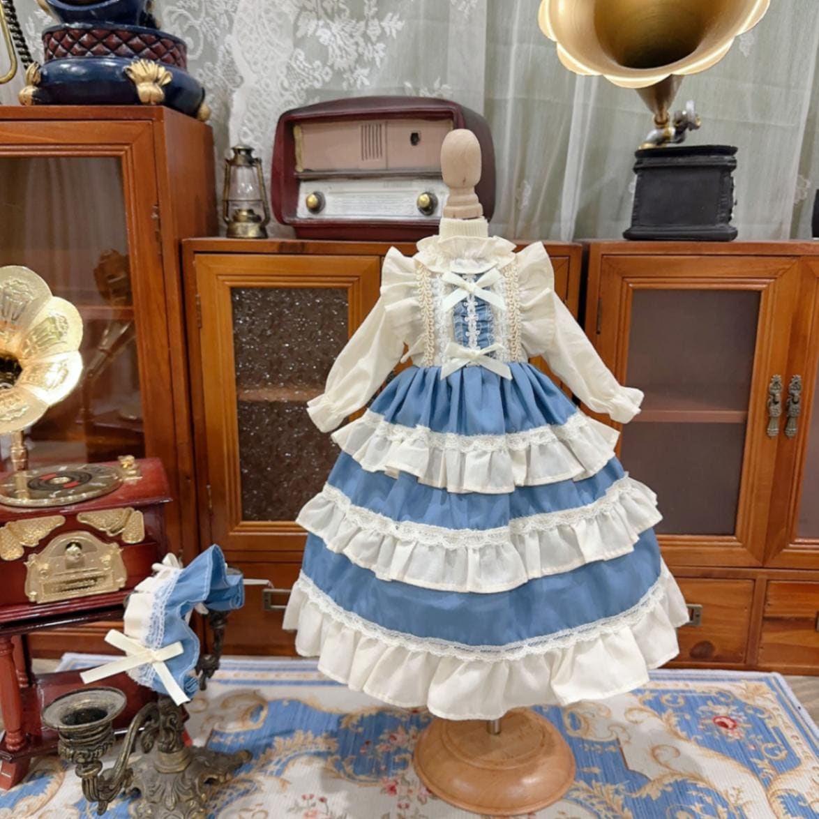 AF10349【Xmya】1/3Blythe,SD/DD,MSD,幼SD洋服2点セット