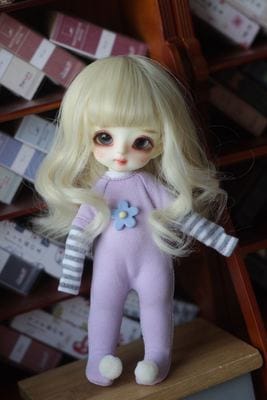 U-4265【KAKA】1/8，ob11ドール(頭囲14~15cm)用ウィッグ