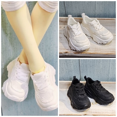 即納品(靴)KT-XL-205【jxg】1/4用運動靴（黒/6.5*2.5ｃｍ）