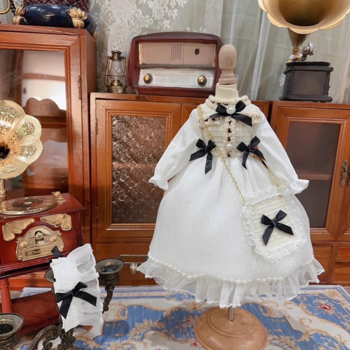 AF10362【Xmya】1/3Blythe,SD/DD,MSD,幼SD洋服2点セット