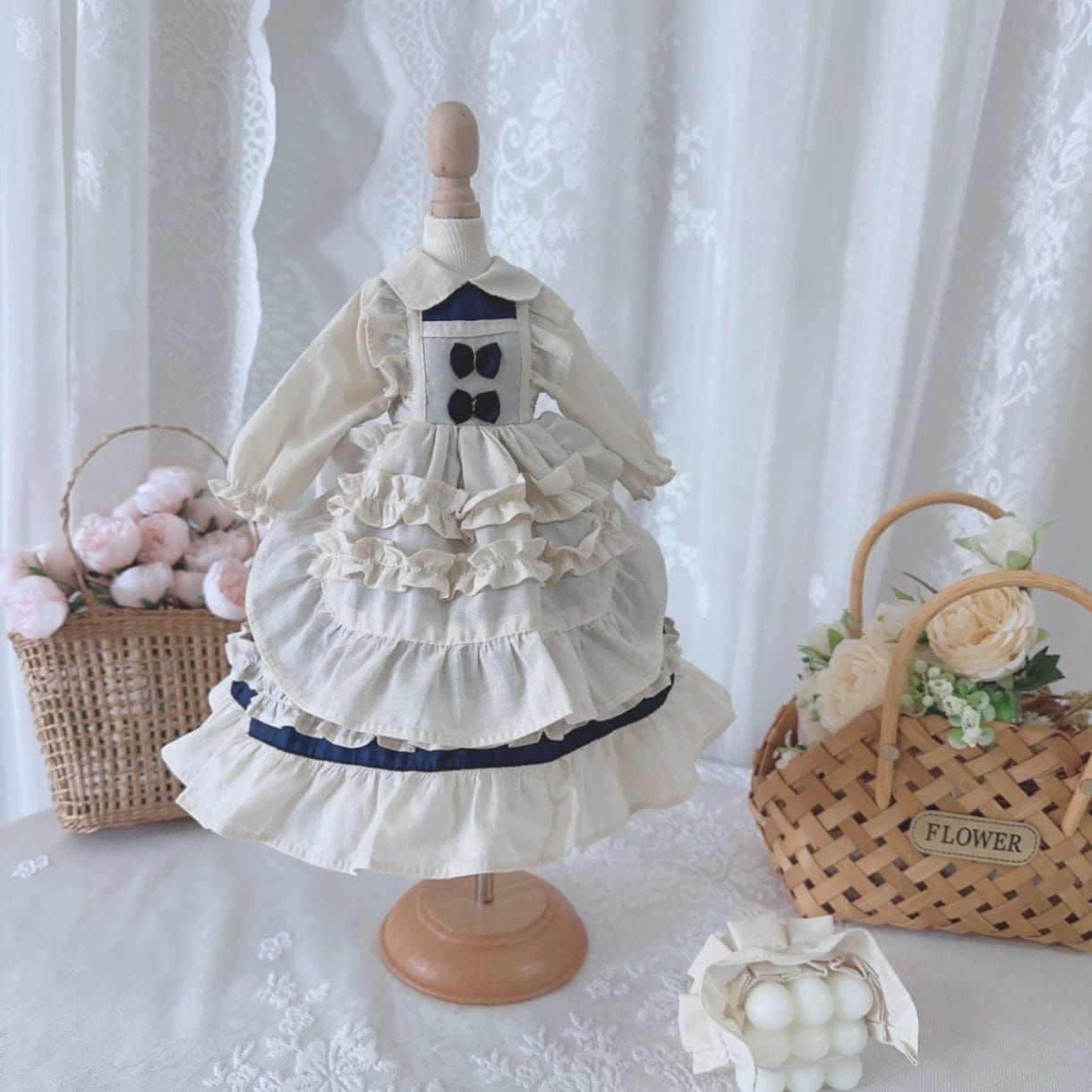 AF10403【Xmya】1/3Blythe,SD/DD,MSD,幼SD洋服2点セット