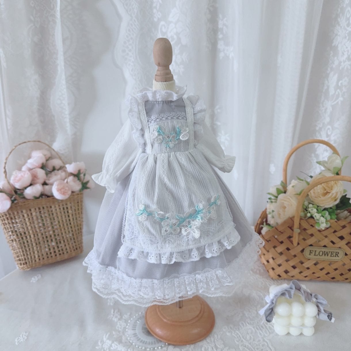 AF10405【Xmya】1/3Blythe,SD/DD,MSD,幼SD洋服2点セット