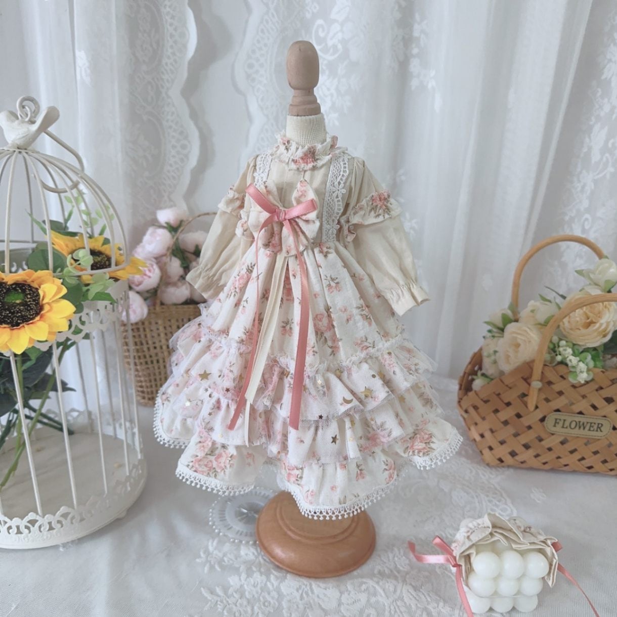 AF10408【Xmya】1/3Blythe,SD/DD,MSD,幼SD洋服2点セット