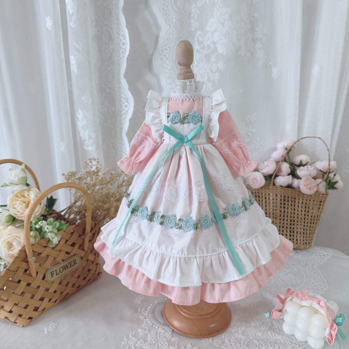 AF10410【Xmya】1/3Blythe,SD/DD,MSD,幼SD洋服2点セット