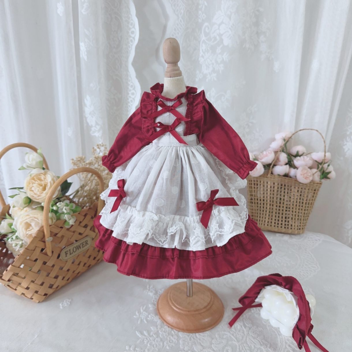 AF10411【Xmya】1/3Blythe,SD/DD,MSD,幼SD洋服2点セット