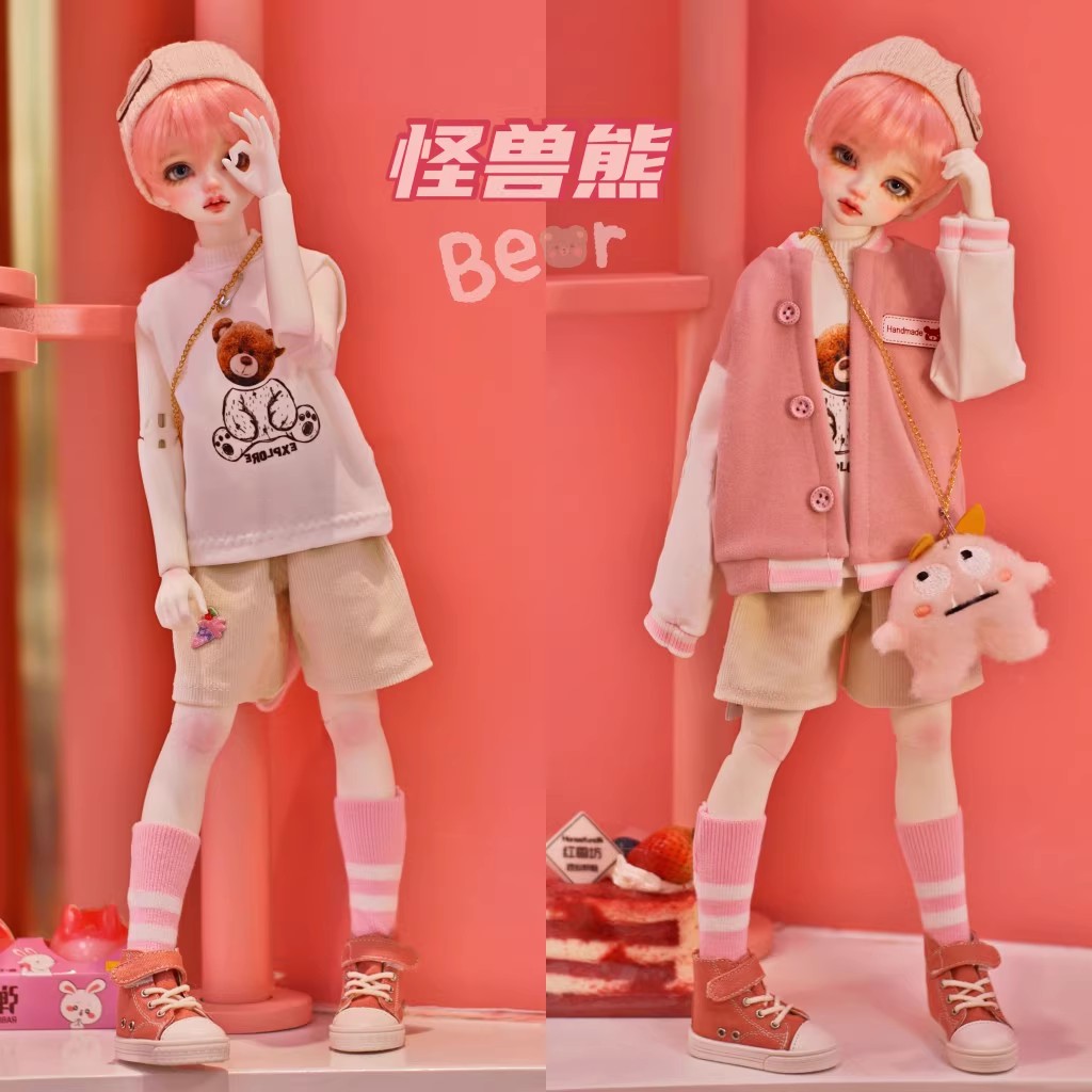 AF10437【xq】1/4幼SD，MDD,MSD用洋服5点セット | ◇ドール洋服（種類 