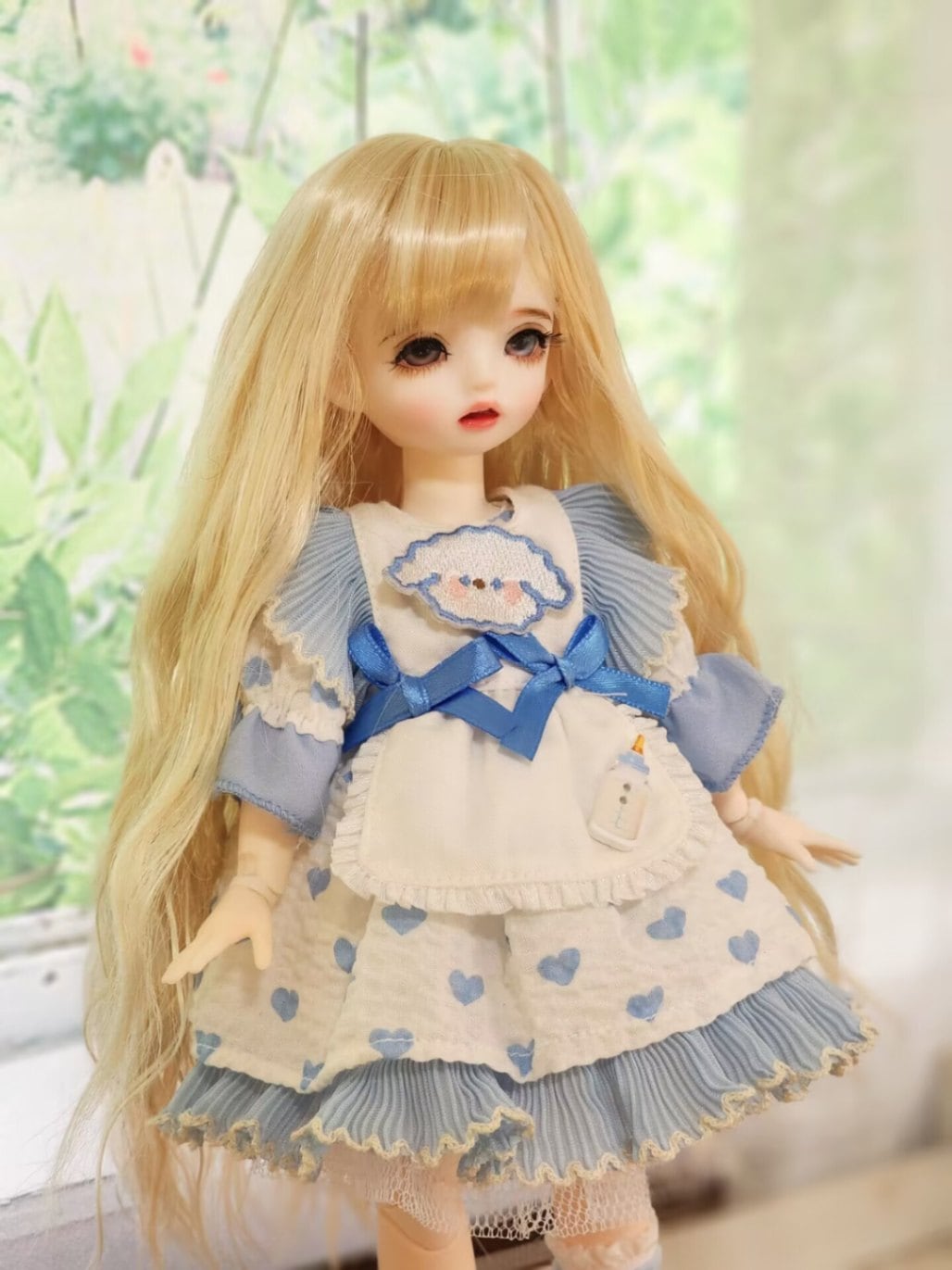 ジュリアオルガー 人毛ウィッグ 17cm ミックス茶 スタイリングガイド付き