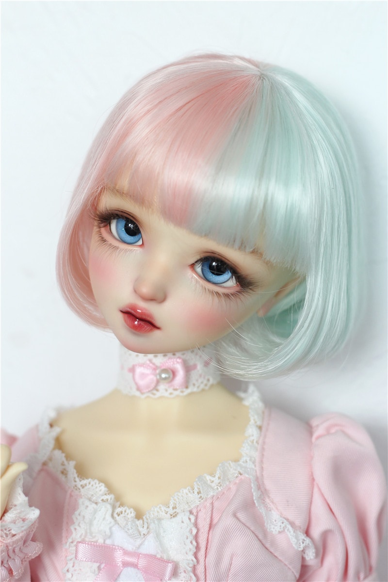 U-4296【KAKA】1/6,1/4，1/3ドール(頭囲15~23.5cm)用ウィッグ