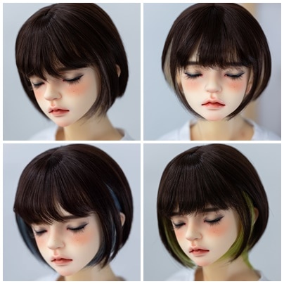 U-4312【KAKA】1/3ドール(頭囲21~23.5cm)用ウィッグ