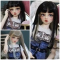 U-4316【KAKA】1/6,1/4，1/3ドール(頭囲15~23.5cm)用ウィッグ|SD/DD|◆ドールウィッグ