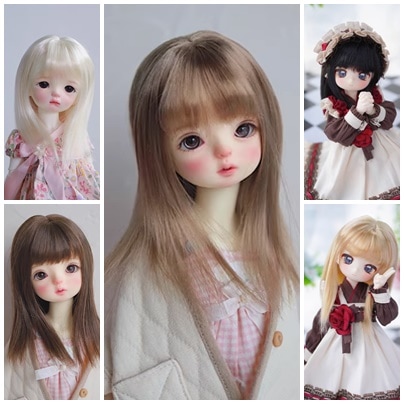 U-4329【KAKA】1/6,1/4ドール(頭囲15~19cm)用ウィッグ