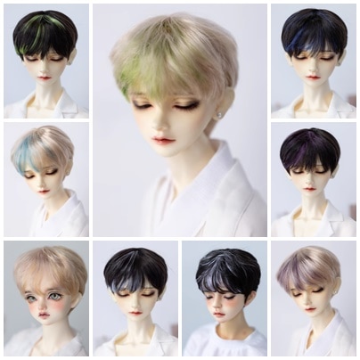 U-4350【KAKA】1/6,1/4，1/3ドール(頭囲15~23.5cm)用ウィッグ