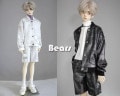 AF10469【Bears】MSD, SD女，1/3,  70cm ド-ル用洋服2点セット|単品コート/ジャケット/上着類|◆ドール洋服（種類別）