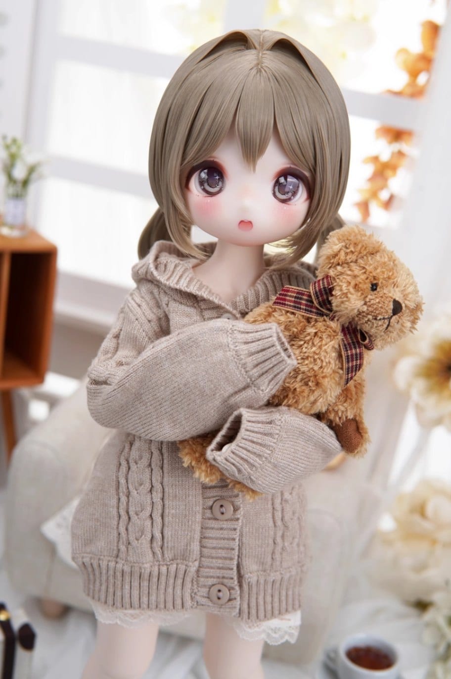 AF10489【SALA】1/4★MSD、MDD用カーディガン