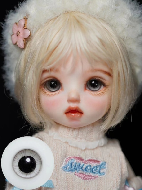 即納品(小物)EYER446【xkm】ドール用グラスアイ（16mm/普通瞳）