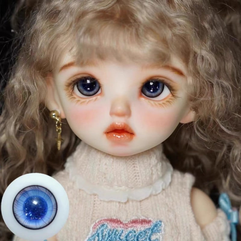 即納品(小物)EYER494【xkm】ドール用グラスアイ（16mm/普通瞳）