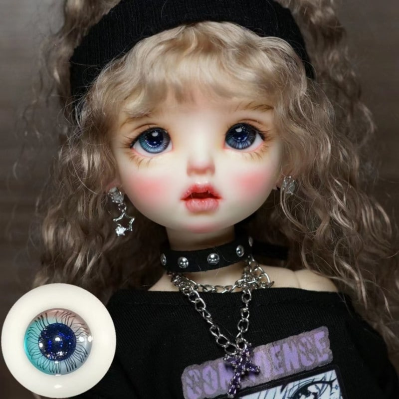 即納品(小物)EYER442【xkm】ドール用グラスアイ（14mm/普通瞳）