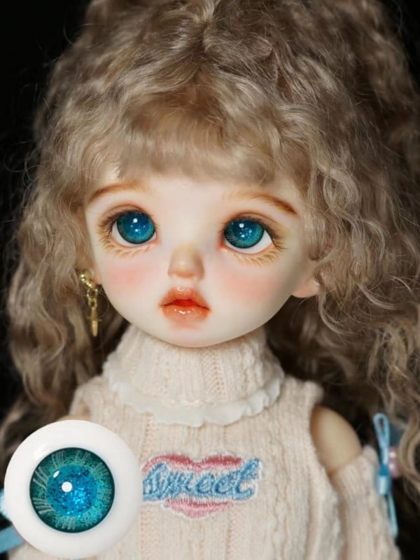 即納品(小物)EYER450【xkm】ドール用グラスアイ（14mm/普通瞳）