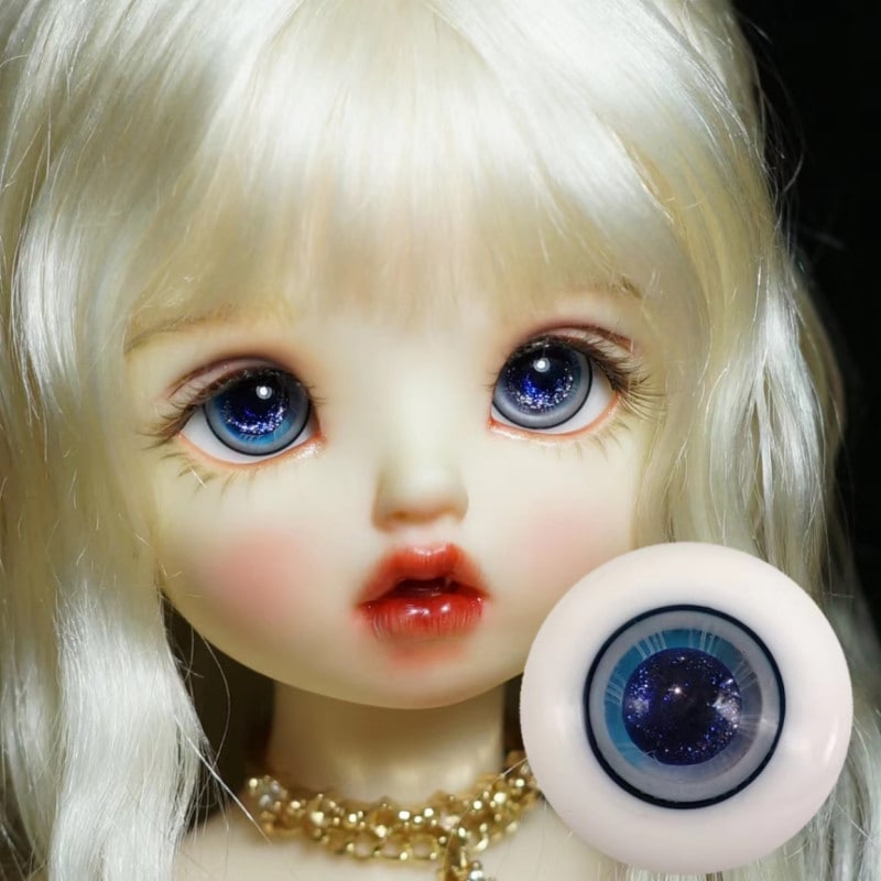 即納品(小物)EYER437【xkm】ドール用グラスアイ（14mm/普通瞳）