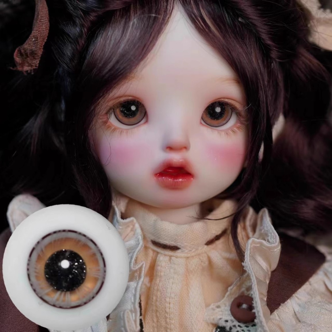 EYER497【xkm】ドール用グラスアイ12~18ｍｍ