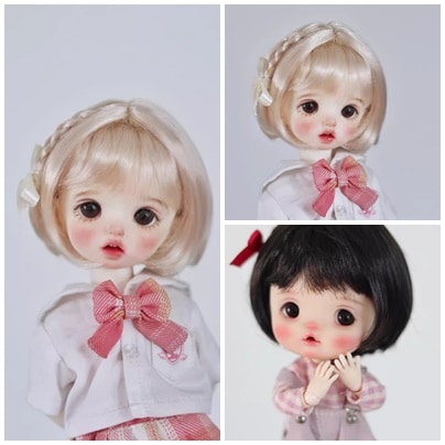 U-4410【KAKA】1/8,1/6ドール(頭囲14~17cm)用ウィッグ