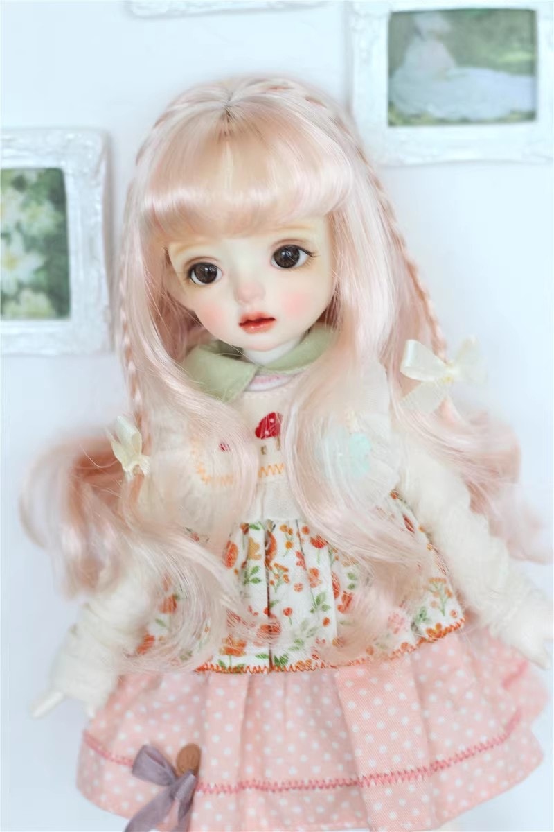 U-4415【KAKA】1/6,1/4ドール(頭囲15~19cm)用ウィッグ