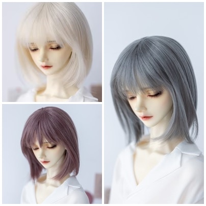 即納品(ウィッグ)U-4288（色1）【KAKA】ウィッグ1/4(頭囲17~19cm