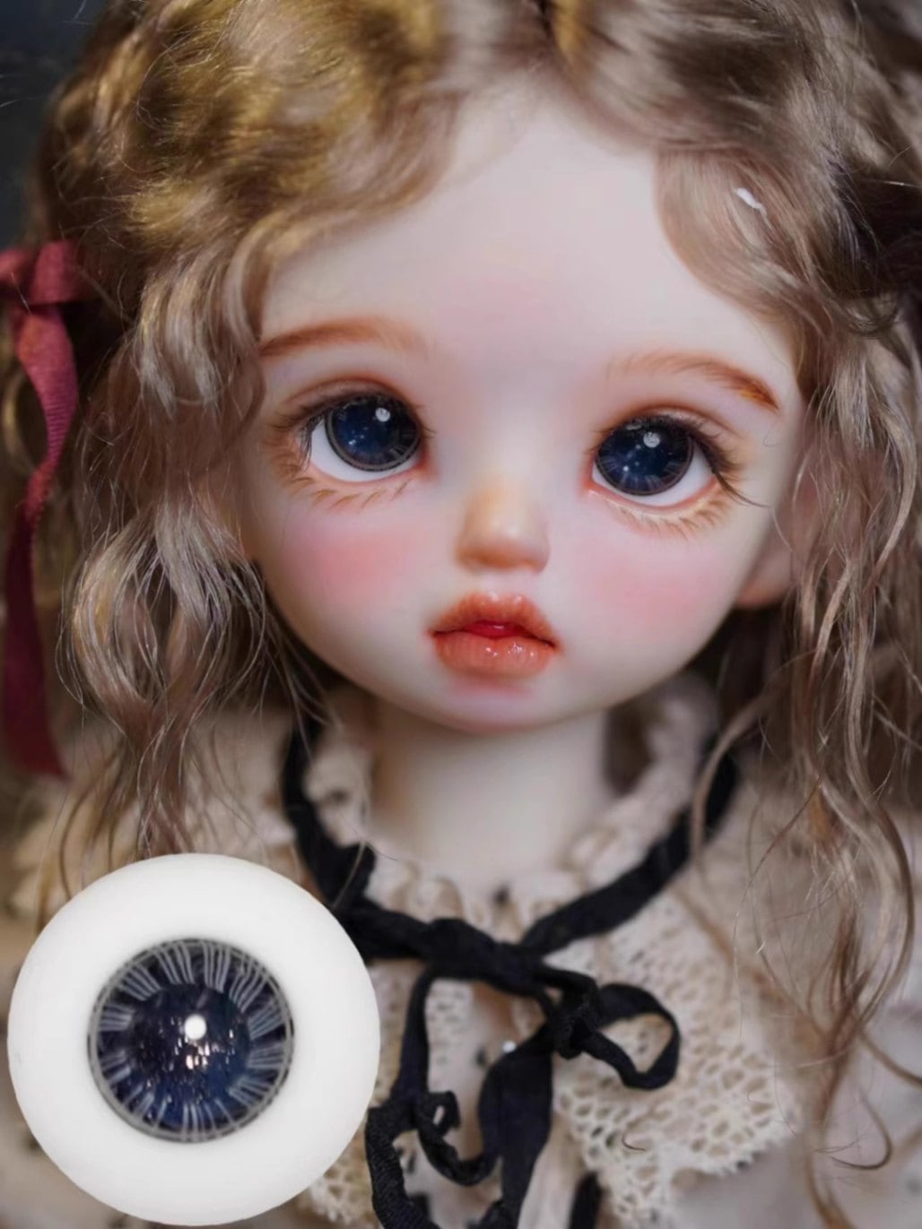 即納品(小物)EYER495【xkm】ドール用グラスアイ（18mm/普通瞳）