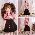 AF10530【TH】MSD，MDD用洋服4点セット|ドレス|◆ドール洋服（種類別）