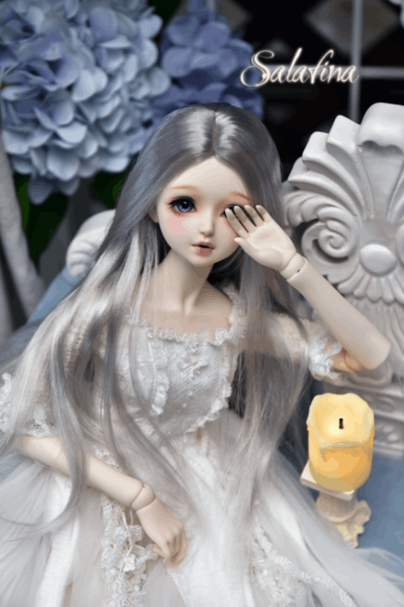 U-4470【SALA】1/3幼SD，MSD,SD/DD(頭囲15~24cm)用ウィッグ