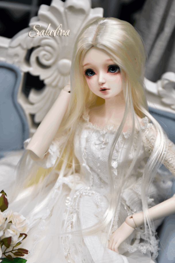 U-4472【SALA】1/3幼SD，MSD,SD/DD(頭囲15~24cm)用ウィッグ