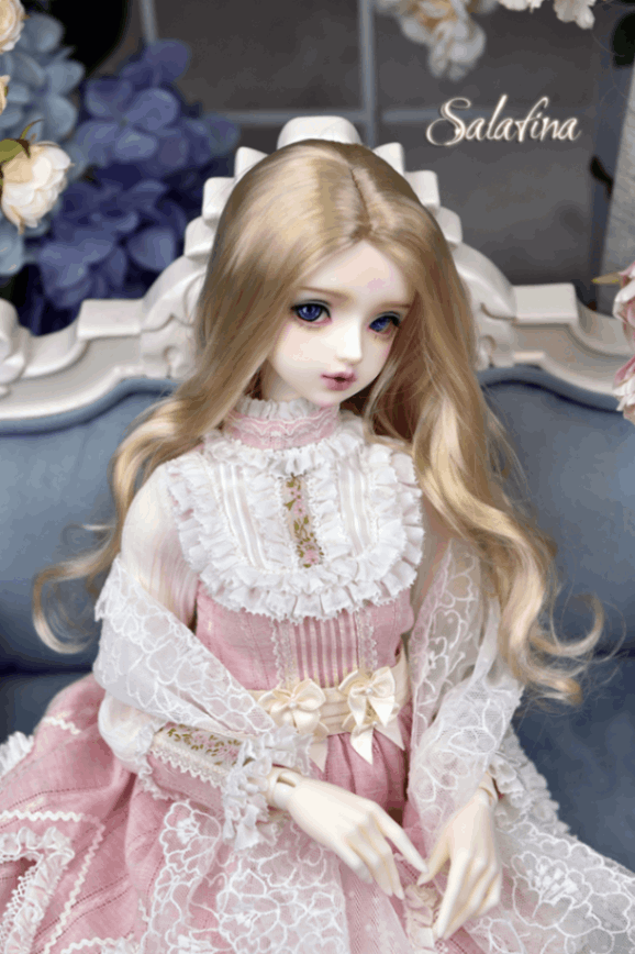 U-4474【SALA】幼SD，MSD,SD/DD(頭囲15~24cm)用ウィッグ