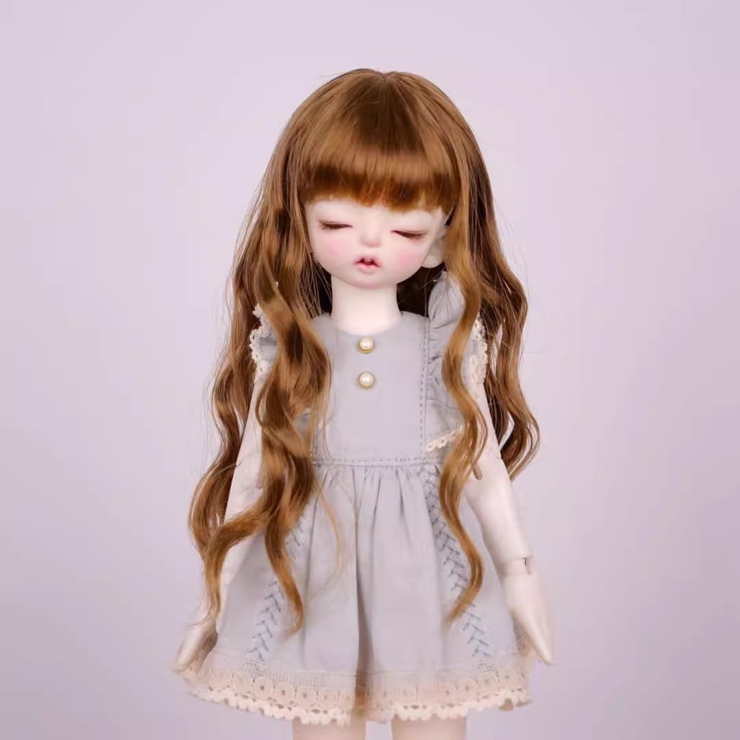 U-4438【KAKA】1/6,1/4，1/3ドール(頭囲15~23.5cm)用ウィッグ